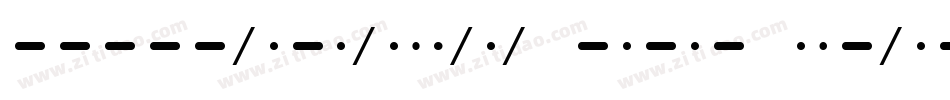 Morse NK Italic字体转换